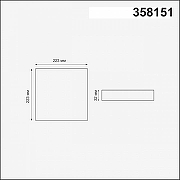 Встраиваемый светильник Novotech Mon 358151 цвет плафона/подвески Белый, цвет арматуры Белый-3