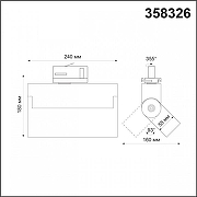 Накладной светильник Novotech Eos 358326 цвет плафона/подвески Черный, цвет арматуры Черный-4