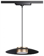 Подвесной светильник Novotech P1lz 358592 цвет плафона/подвески Золото, цвет арматуры Черный