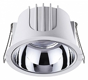 Встраиваемый светильник Novotech Knof 358693 цвет Белый, Хром