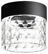 Накладной светильник Novotech Aura 358998 цвет плафона/подвески Прозрачный, цвет арматуры Черный