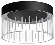 Накладной светильник Novotech Aura 359004 цвет плафона/подвески Прозрачный, цвет арматуры Черный