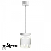 Подвесной светильник Novotech Aura 359007 цвет плафона/подвески Прозрачный, цвет арматуры Белый-2
