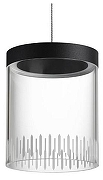 Подвесной светильник Novotech Aura 359008 цвет плафона/подвески Прозрачный, цвет арматуры Черный