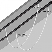 Подвесной светильник Novotech RAMO 359332 цвет плафона/подвески Белый, цвет арматуры Черный-1