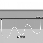 Подвесной светильник Novotech RAMO 359335 цвет плафона/подвески Белый, цвет арматуры Черный-1