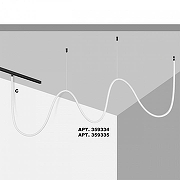 Подвесной светильник Novotech RAMO 359335 цвет плафона/подвески Белый, цвет арматуры Черный-2
