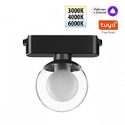 Накладной светильник Novotech Shino 359474 цвет плафона/подвески Белый, Прозрачный, цвет арматуры Черный-2