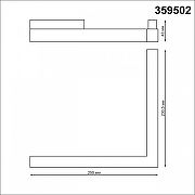 Встраиваемый светильник Novotech Flum 359502 цвет плафона/подвески Черный, цвет арматуры Черный-6