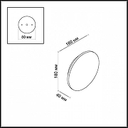 Накладной светильник Odeon Light Ecl1ss1 3634/9WL цвет плафона/подвески Черный, цвет арматуры Черный-3