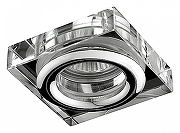 Встраиваемый светильник Novotech Aqua 369880 цвет плафона/подвески Прозрачный, Хром, цвет арматуры Хром