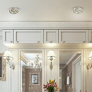 Встраиваемый светильник Novotech Aqua 369881 цвет плафона/подвески Золото, Прозрачный, цвет арматуры Золото-1