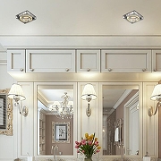 Встраиваемый светильник Novotech Aqua 369882 цвет плафона/подвески Золото, Прозрачный, цвет арматуры Золото-1