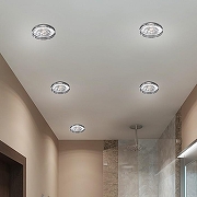 Встраиваемый светильник Novotech Aqua 369883 цвет плафона/подвески Прозрачный, цвет арматуры Хром-1