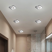 Встраиваемый светильник Novotech Aqua 369884 цвет плафона/подвески Прозрачный, цвет арматуры Хром-1