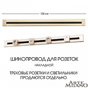 Трек накладной Arte Milano Am-track-sockets 382301TO/100 Gold цвет арматуры Золото-4