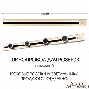 Трек накладной Arte Milano Am-track-sockets 385201TOB/100 Gold цвет арматуры Золото-4