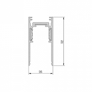 Трек накладной Feron CABM1000 41960 цвет арматуры Белый-1