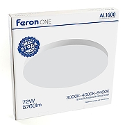 Накладной светильник Feron AL1600 48887 цвет плафона/подвески Белый, цвет арматуры Белый-12