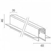 Трек встраиваемый Lightstar Uno 509227 цвет арматуры Черный-1