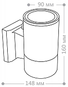 Светильник на штанге Feron DH0701 6297 цвет плафона/подвески Серый, цвет арматуры Серый-4