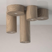 Накладной светильник DeMarkt Иланг 4 712010101 цвет плафона/подвески Коричневый, цвет арматуры Коричневый-5