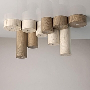 Накладной светильник DeMarkt Иланг 4 712010101 цвет плафона/подвески Коричневый, цвет арматуры Коричневый-9