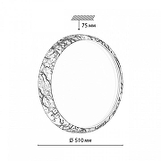 Накладной светильник Sonex Mramo Black 7639/EL цвет плафона/подвески Белый, цвет арматуры Черный-5