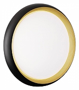 Накладной светильник Sonex Tof1q Black 7651/DL цвет плафона/подвески Белый, цвет арматуры Золото, Черный