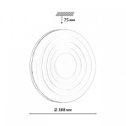 Накладной светильник Sonex Fass Wood 7674/DL цвет плафона/подвески Белый, цвет арматуры Коричневый-5