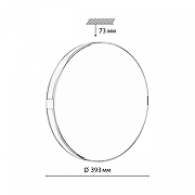 Накладной светильник Sonex Ot1ga Wh1te 7676/DL цвет плафона/подвески Белый, цвет арматуры Золото, Серебро-5