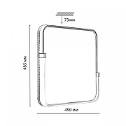 Накладной светильник Sonex Ol1d1 Wh1te 7680/EL цвет плафона/подвески Белый, цвет арматуры Белый, Золото-8