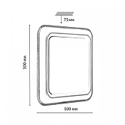 Накладной светильник Sonex Losy 7683/EL цвет плафона/подвески Белый, цвет арматуры Коричневый, Прозрачный-7