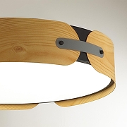 Накладной светильник Sonex Coraggio 7721/100L цвет плафона/подвески Белый, цвет арматуры Коричневый, Черный-8