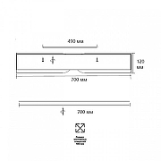 Накладной светильник Sonex Coraggio 7721/120L цвет плафона/подвески Белый, цвет арматуры Коричневый, Черный-10