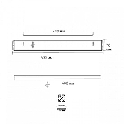 Накладной светильник Sonex Felice 7722/100L цвет плафона/подвески Белый, цвет арматуры Белый, Золото-11