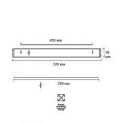 Накладной светильник Sonex Felice 7722/120L цвет плафона/подвески Белый, цвет арматуры Белый, Золото-11