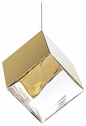Подвесной светильник Lightstar Qub1ca 805502 цвет плафона/подвески Золото, Прозрачный, цвет арматуры Серебро