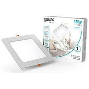 Встраиваемый светильник Gauss 9031420218 цвет плафона/подвески Опал, цвет арматуры Белый