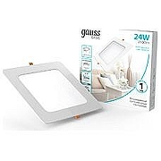 Встраиваемый светильник Gauss 9031520224 цвет плафона/подвески Опал, цвет арматуры Белый