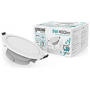 Встраиваемый светильник Gauss 9033420205 цвет плафона/подвески Опал, цвет арматуры Белый