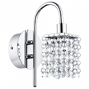 Светильник на штанге Eglo Almonte 94879 цвет плафона/подвески Прозрачный, цвет арматуры Хром