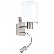 Бра с подсветкой Eglo Paster1 96477 цвет плафона/подвески Белый, цвет арматуры Никель