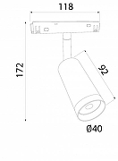 Светильник на штанге Elektrostandard Slim Magnetic a061300 цвет плафона/подвески Черный, цвет арматуры Черный-3