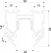 Трек встраиваемый Elektrostandard Slim Magnetic a062150 цвет арматуры Черный-2