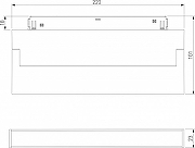 Накладной светильник Elektrostandard Slim Magnetic a063559 цвет плафона/подвески Черный, цвет арматуры Черный-5