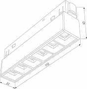 Встраиваемый светильник Elektrostandard Slim Magnetic a064528 цвет арматуры Золото, Черный-3