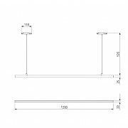 Подвесной светильник Elektrostandard Slim Magnetic a064803 цвет плафона/подвески Черный, цвет арматуры Черный-4