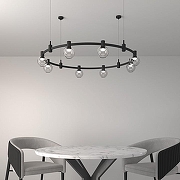 Накладной светильник Elektrostandard Esthetic Magnetic a065420 цвет плафона/подвески Прозрачный, цвет арматуры Черный-3