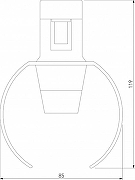 Накладной светильник Elektrostandard Esthetic Magnetic a065420 цвет плафона/подвески Прозрачный, цвет арматуры Черный-5